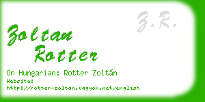 zoltan rotter business card