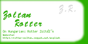 zoltan rotter business card